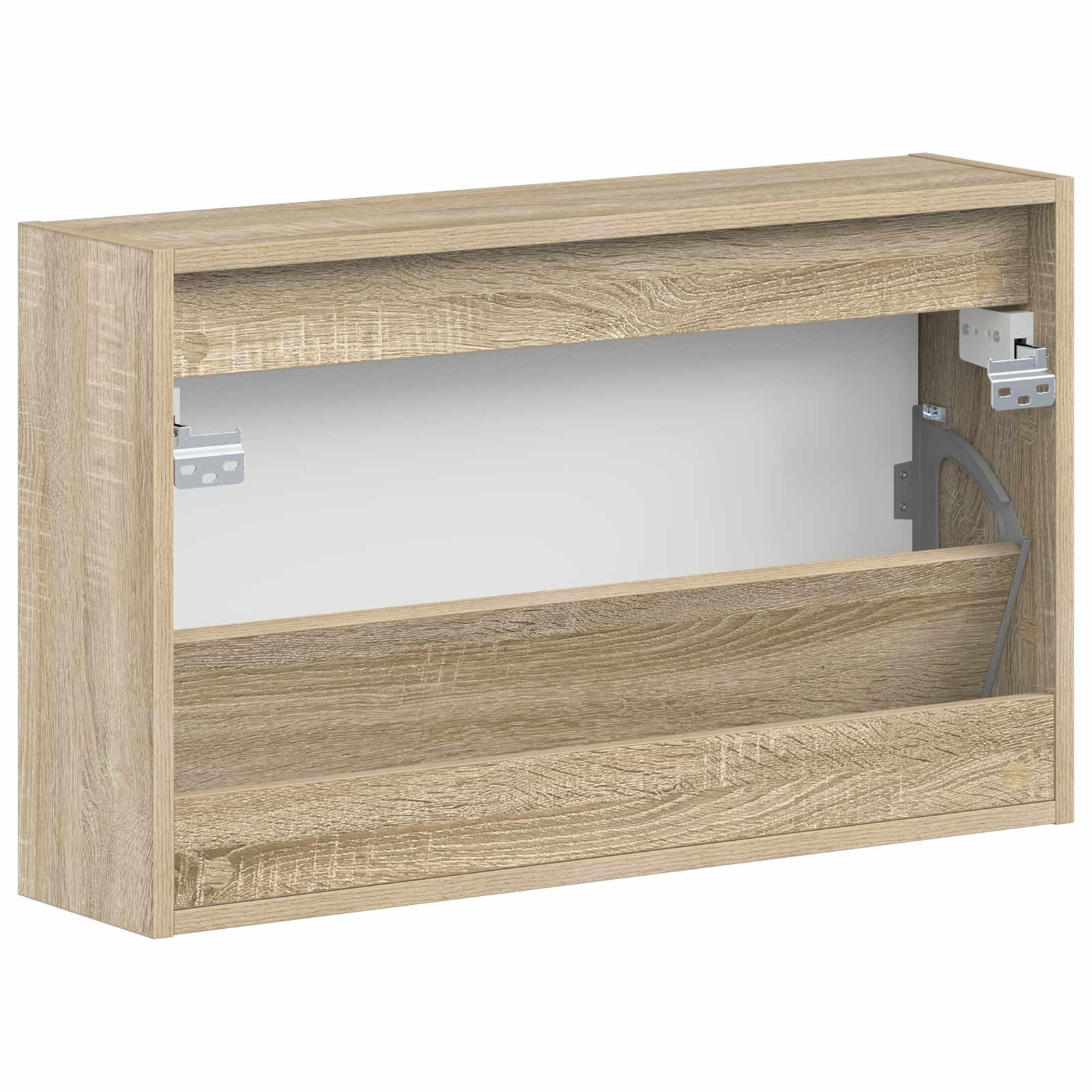 Wandgemonteerde Schoenkast BREDA 71 x 17 x 43 cm Bewerkt hout image 5