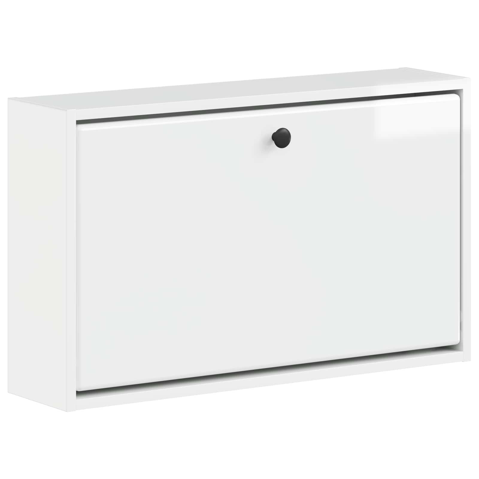 Wandgemonteerde Schoenkast BREDA 71 x 17 x 43 cm Bewerkt hout image 1