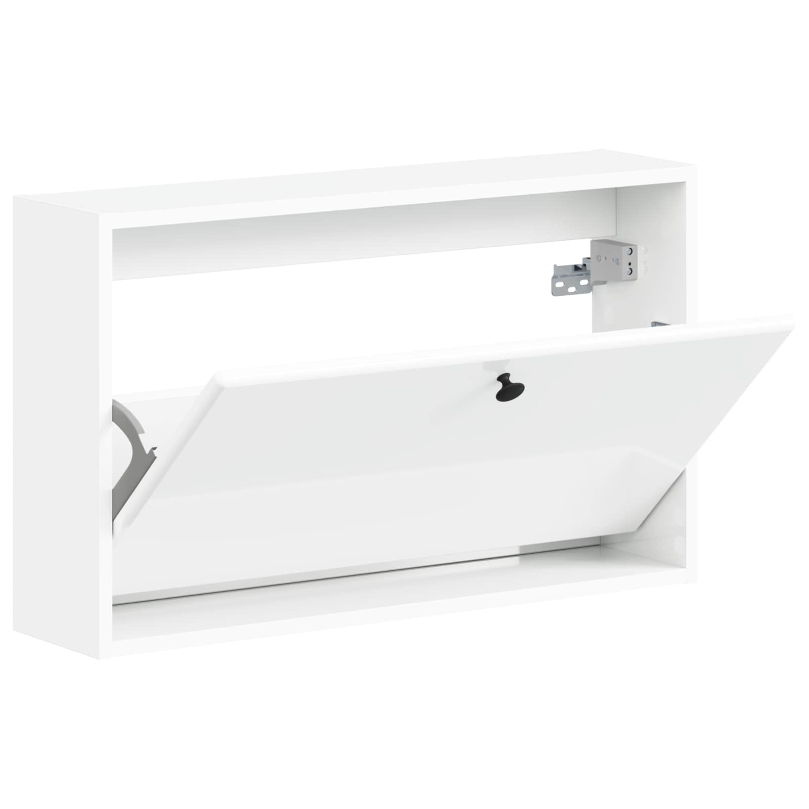 Wandgemonteerde Schoenkast BREDA 71 x 17 x 43 cm Bewerkt hout image 2