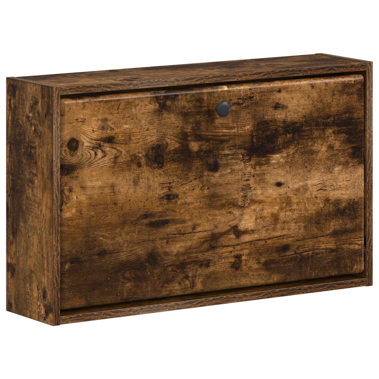 Wandgemonteerde Schoenkast BREDA 71 x 17 x 43 cm Bewerkt hout image 1