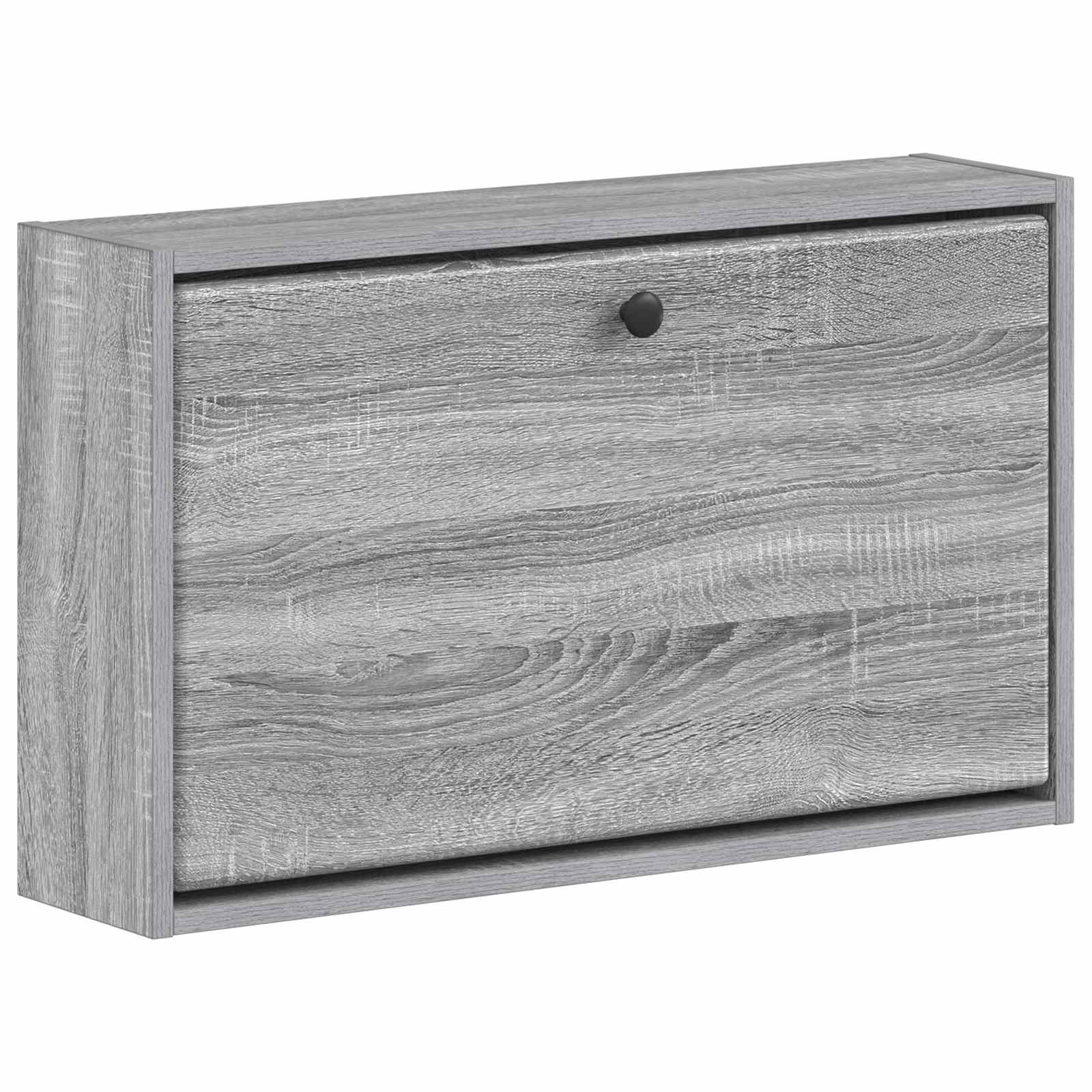 Wandgemonteerde Schoenkast BREDA 71 x 17 x 43 cm Bewerkt hout image 1