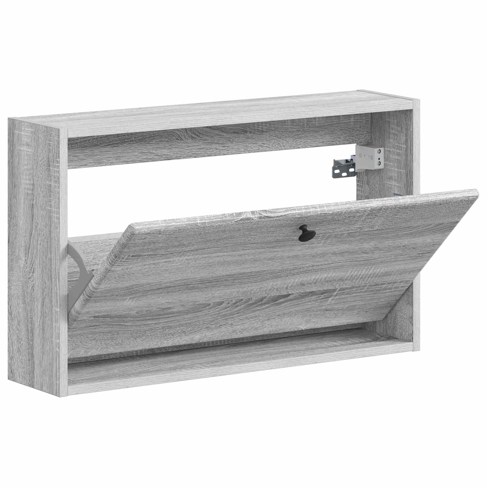 Wandgemonteerde Schoenkast BREDA 71 x 17 x 43 cm Bewerkt hout image 2