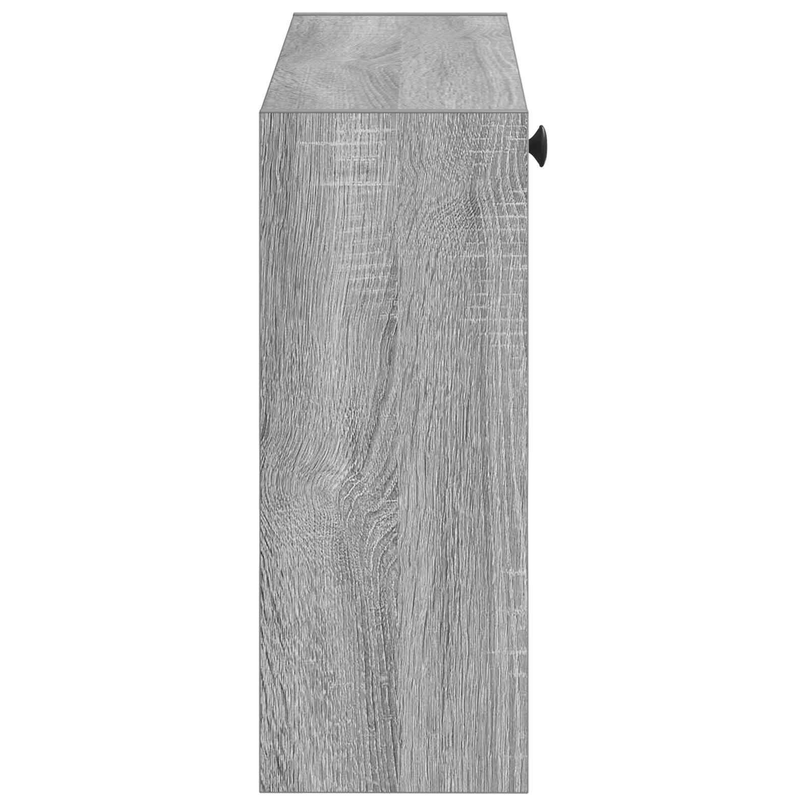 Wandgemonteerde Schoenkast BREDA 71 x 17 x 43 cm Bewerkt hout image 4