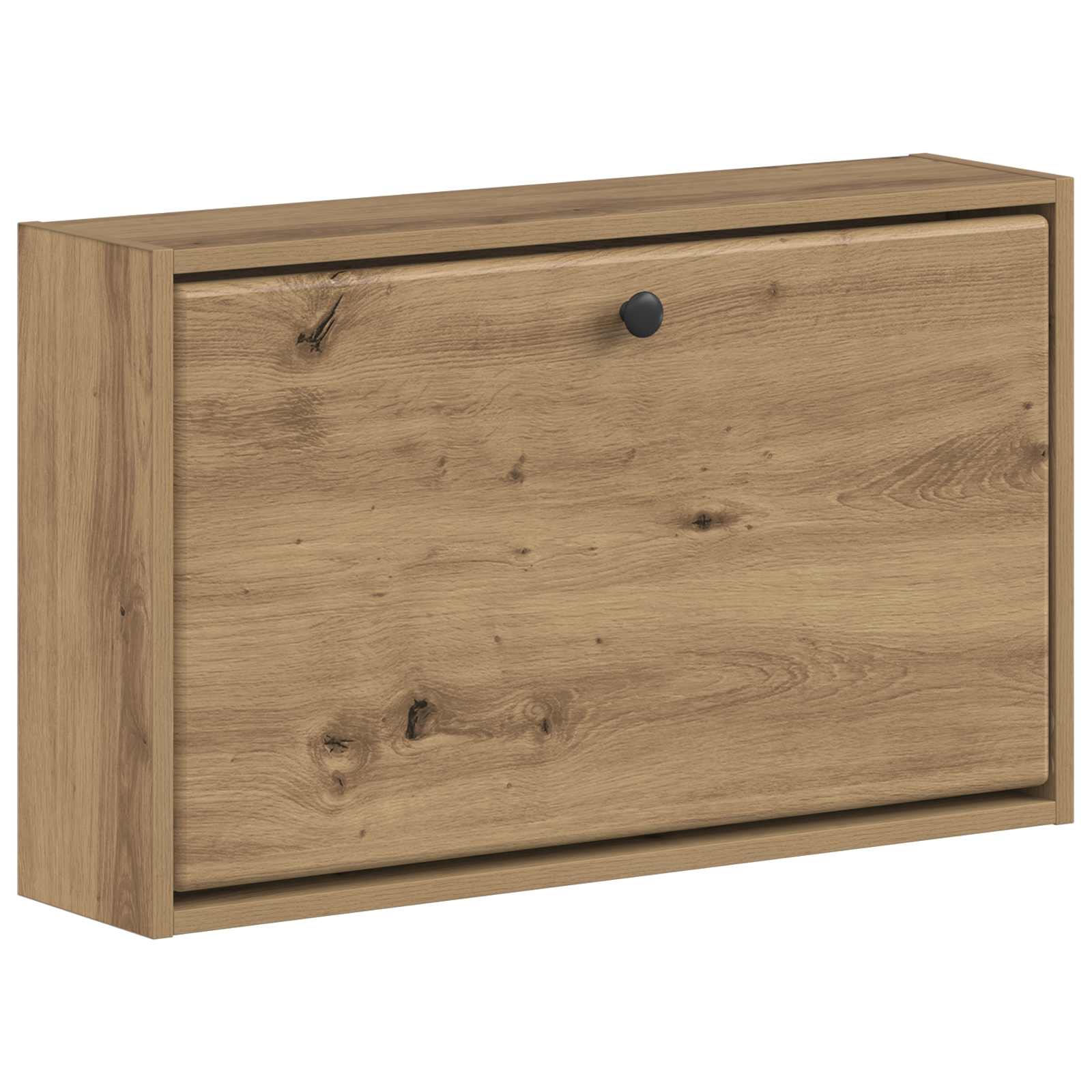 Wandgemonteerde Schoenkast BREDA 71 x 17 x 43 cm Bewerkt hout image 1