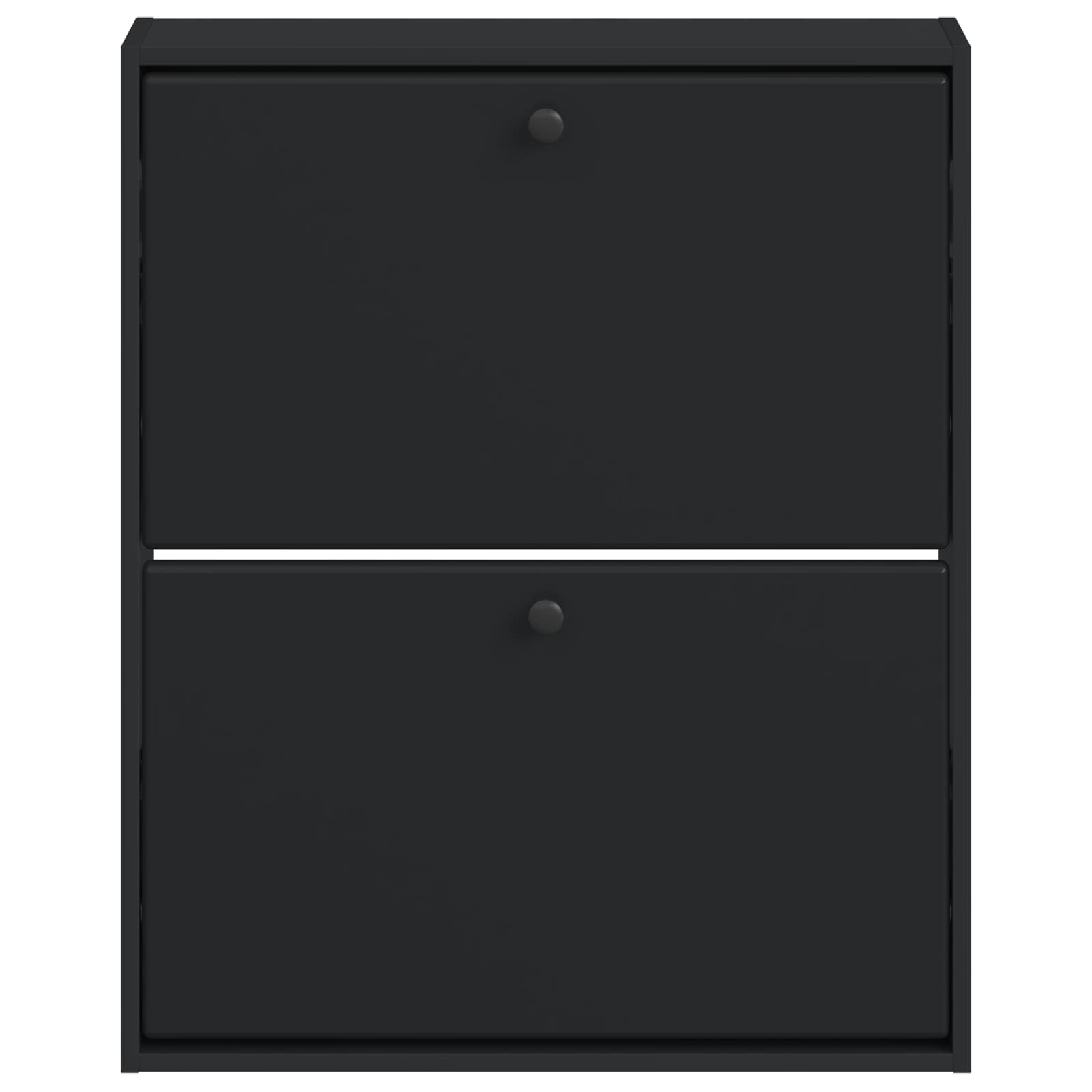 Wandgemonteerde Schoenkast BREDA 71 x 17 x 86 cm Bewerkt hout image 3