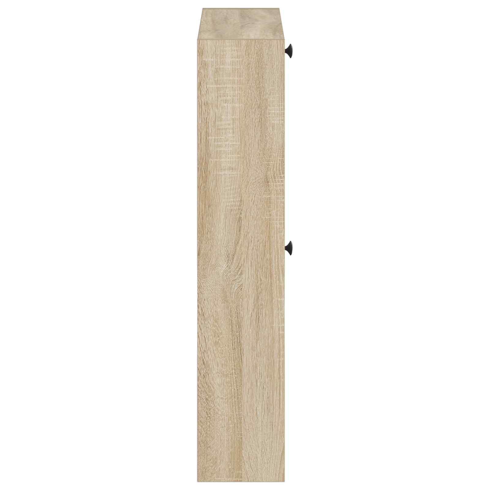 Wandgemonteerde Schoenkast BREDA 71 x 17 x 86 cm Bewerkt hout image 4