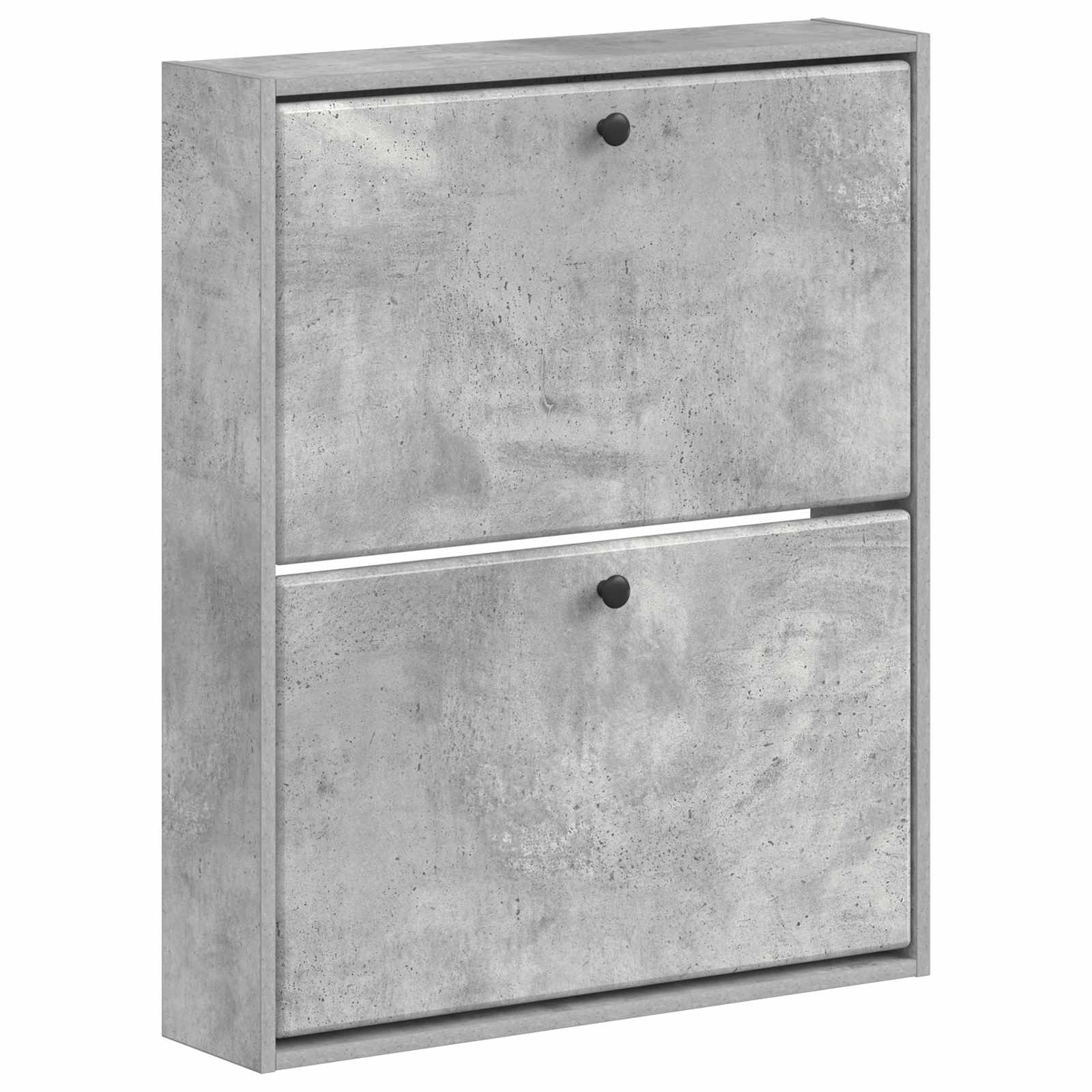 Wandgemonteerde Schoenkast BREDA 71 x 17 x 86 cm Bewerkt hout image 1