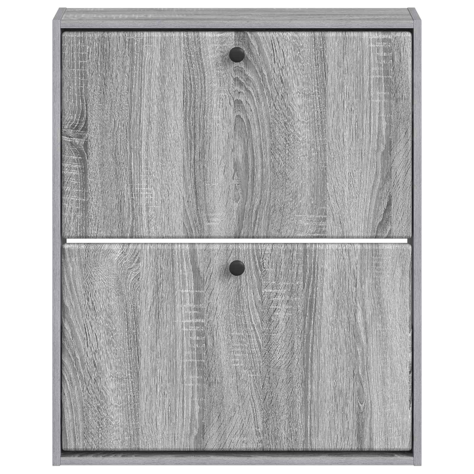 Wandgemonteerde Schoenkast BREDA 71 x 17 x 86 cm Bewerkt hout image 3