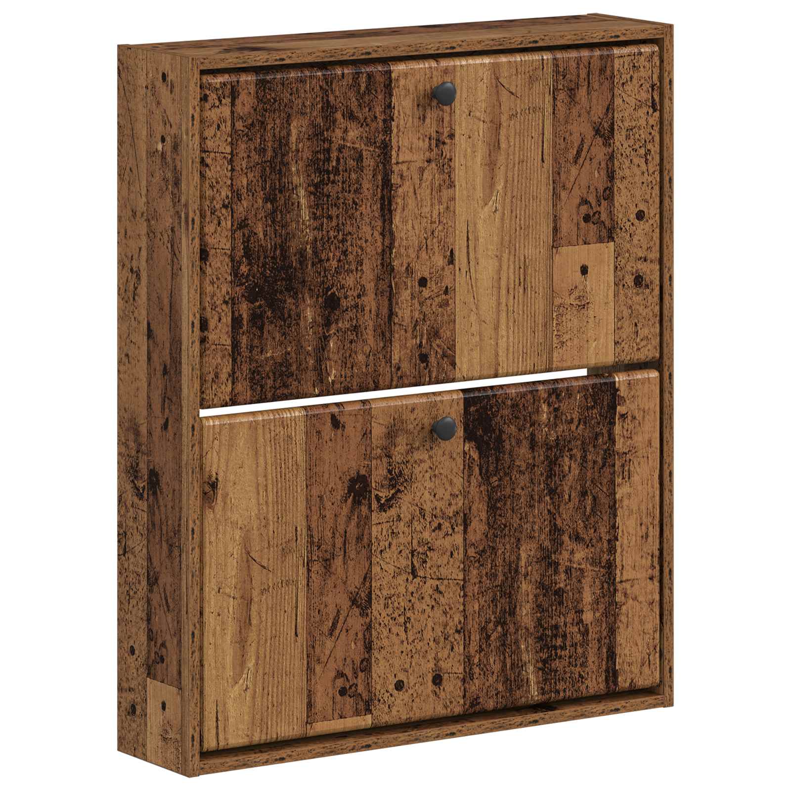 Wandgemonteerde Schoenkast BREDA 71 x 17 x 86 cm Bewerkt hout image 1