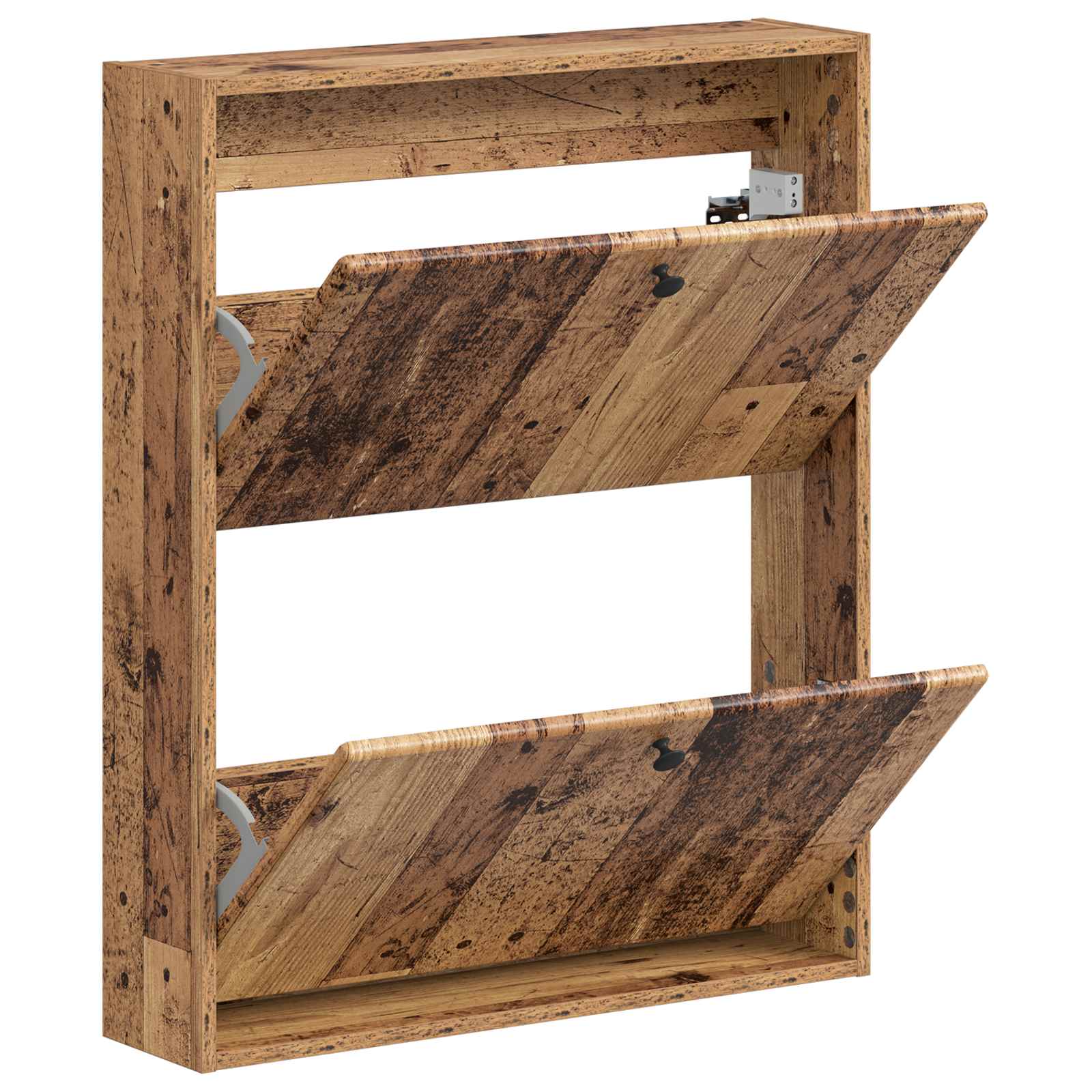 Wandgemonteerde Schoenkast BREDA 71 x 17 x 86 cm Bewerkt hout image 2