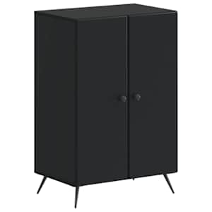 vidaXL Kinga kapp BREDA 59,5 x 39,5 x 90 cm Tehispuit Must