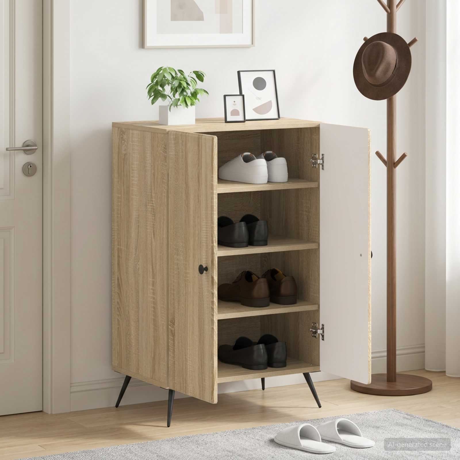 Omara za čevlje BREDA 59,5 x 39,5 x 90 cm Inženirski les