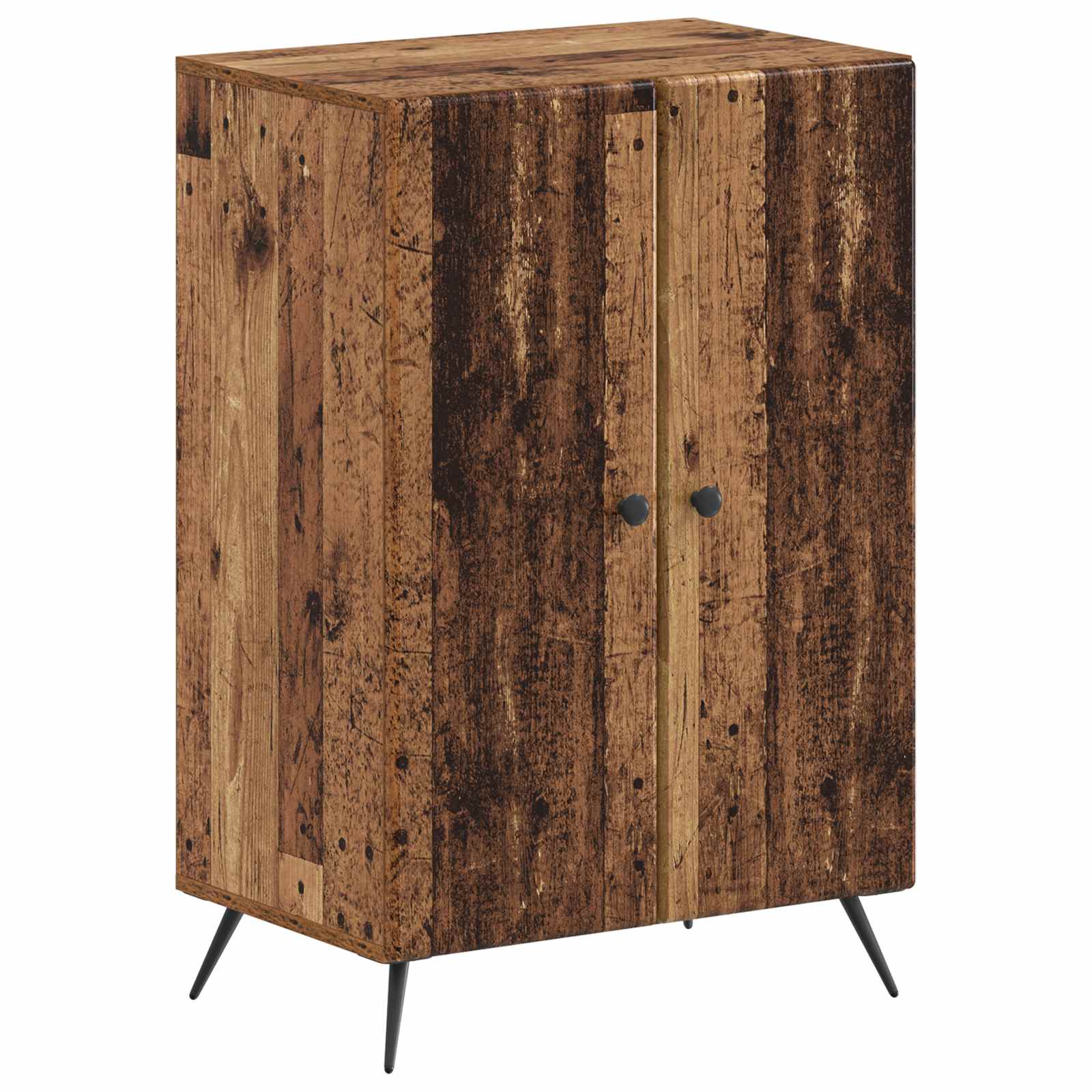 Schoenenkast BREDA 59,5 x 39,5 x 90 cm Bewerkt hout Oud hout image 1