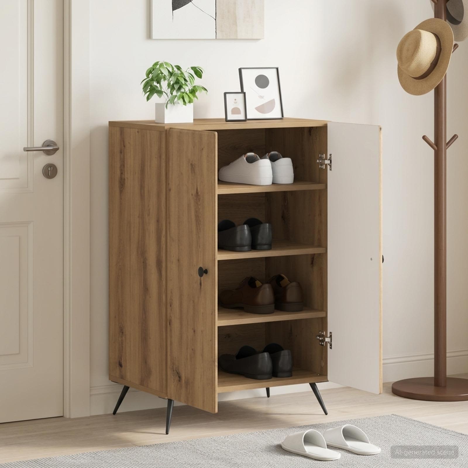 Kinga kapp BREDA 59,5 x 39,5 x 90 cm Tehispuit Artisan tamm