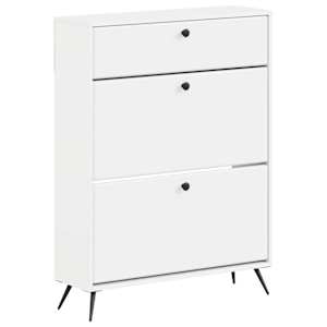 vidaXL Kinga kapp BREDA 78 x 24 x 103 cm Tehispuit Valge