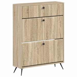 vidaXL Kinga kapp BREDA 78 x 24 x 103 cm Tehispuit Sonoma tamm