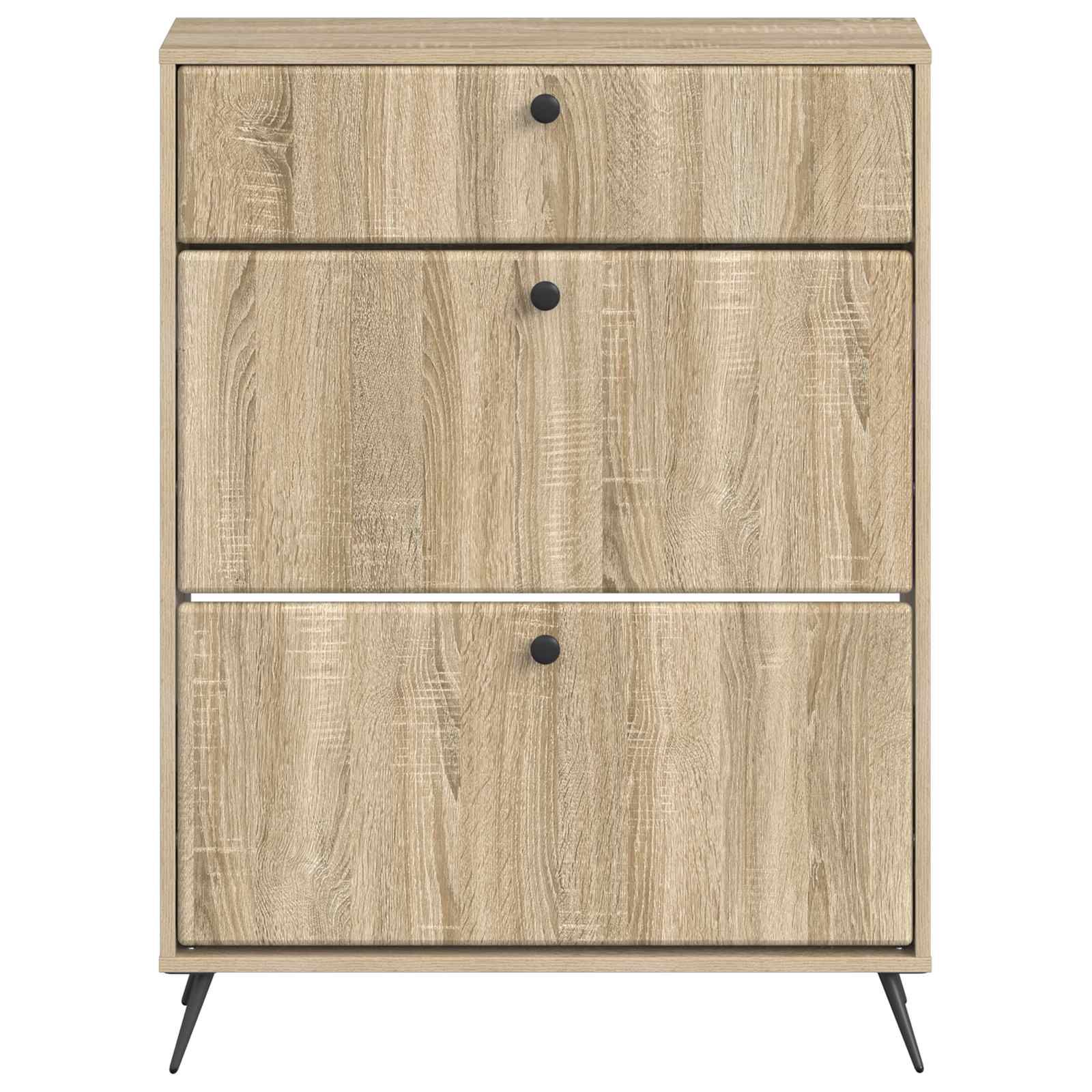 Schoenenkast BREDA 78 x 24 x 103 cm Bewerkt hout Sonoma Eiken image 3