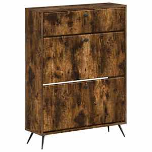vidaXL Kinga kapp BREDA 78 x 24 x 103 cm Tehispuit Suitsutatud tamm