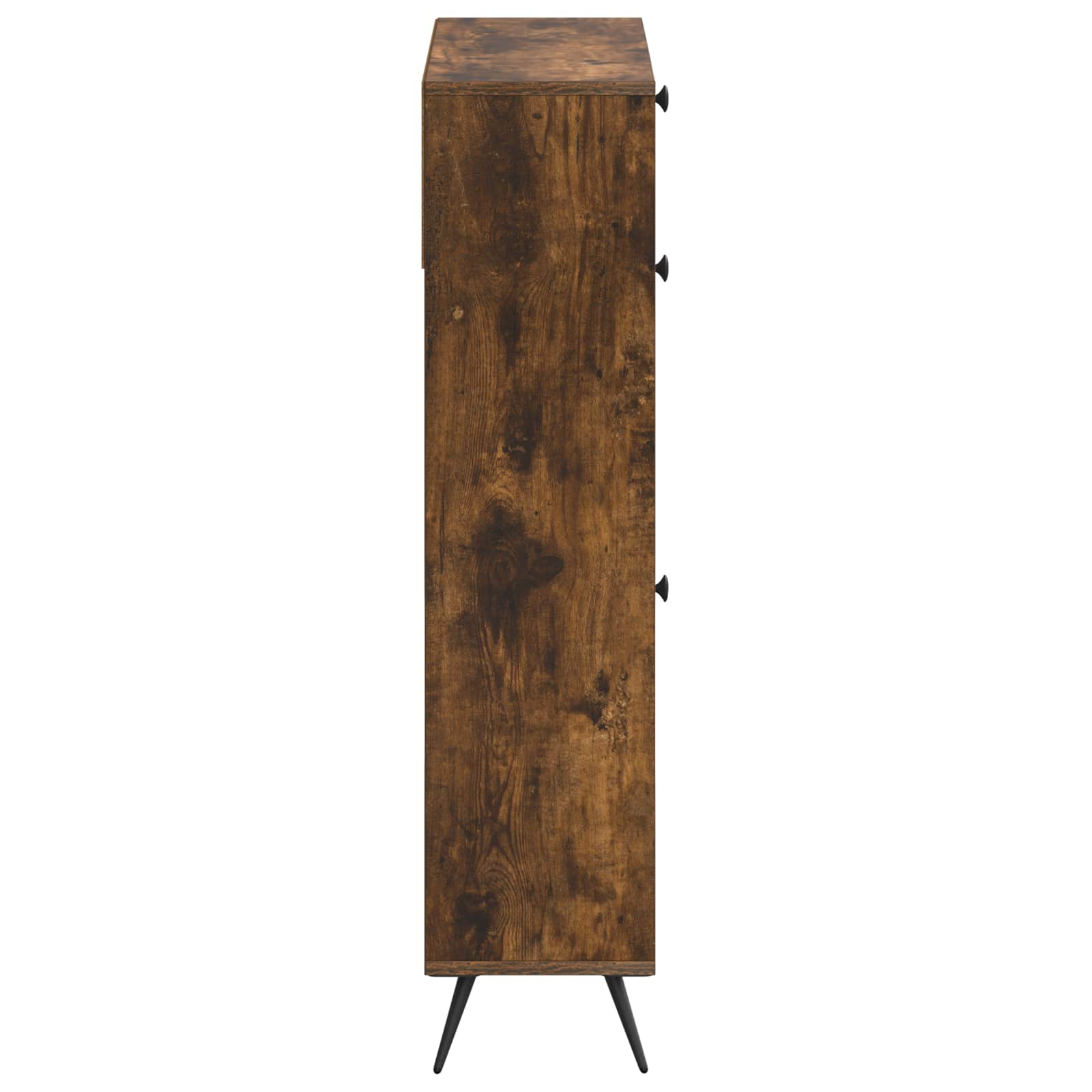 Schoenenkast BREDA 78 x 24 x 103 cm Bewerkt hout Gerookt eiken image 4