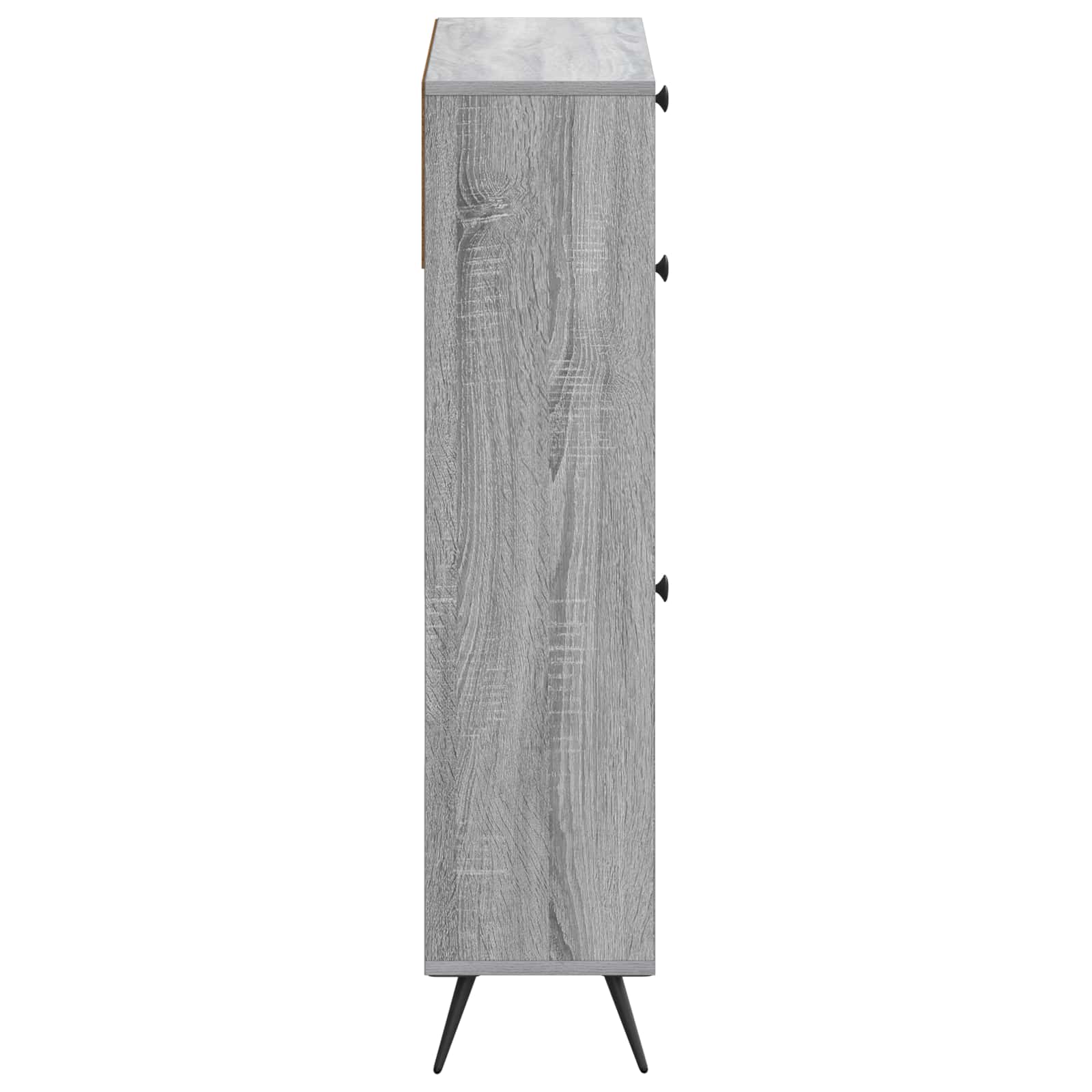 Schoenenkast BREDA 78 x 24 x 103 cm Bewerkt hout Grijs Sonoma image 4