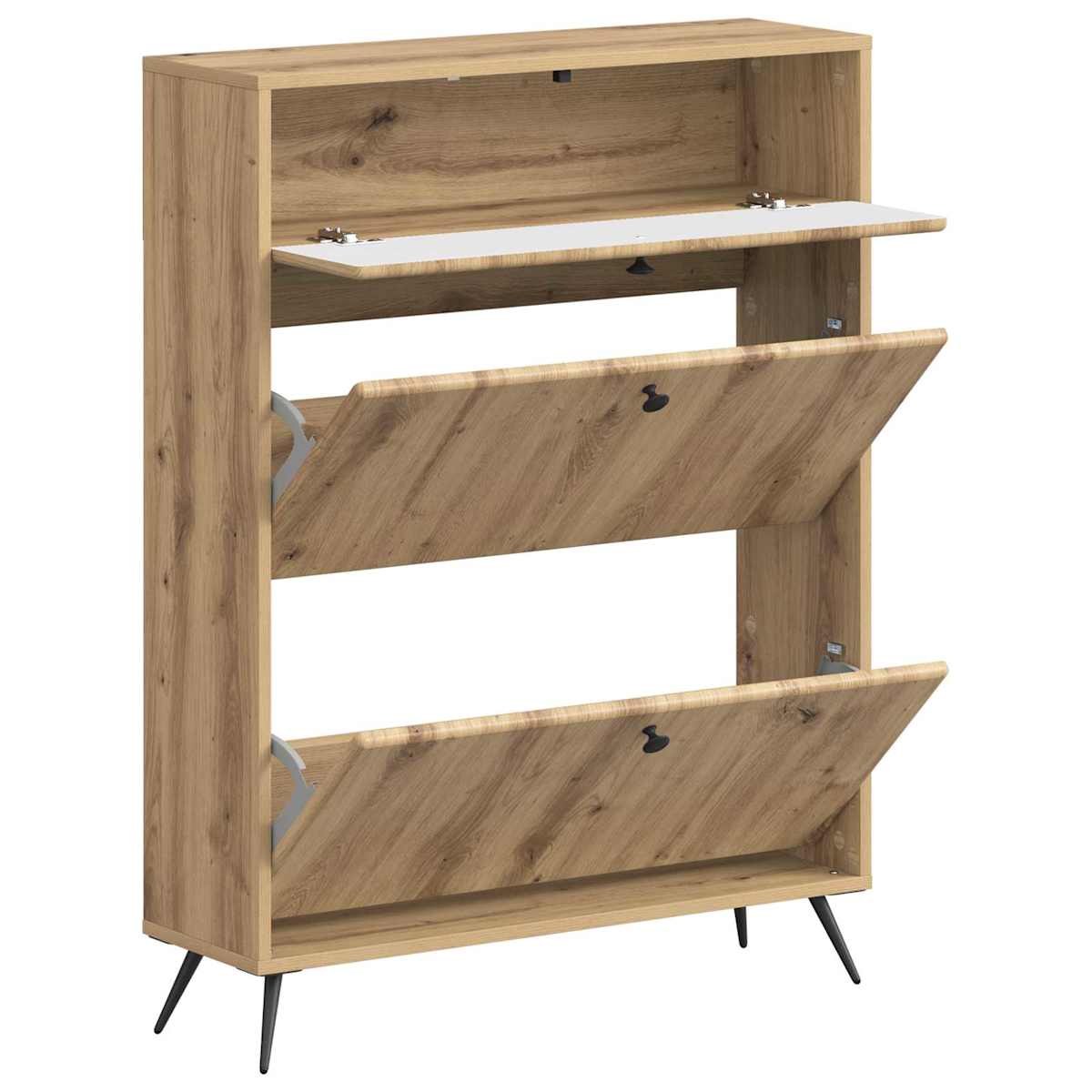 Sko skab BREDA 78 x 24 x 103 cm Konstrueret træ - Billede 3