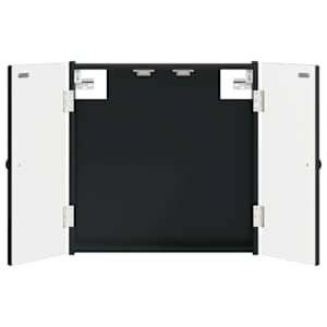 vidaXL Dartboardi kapp BREDA Must 52,5 x 10,5 x 53,5 cm Tehispuit