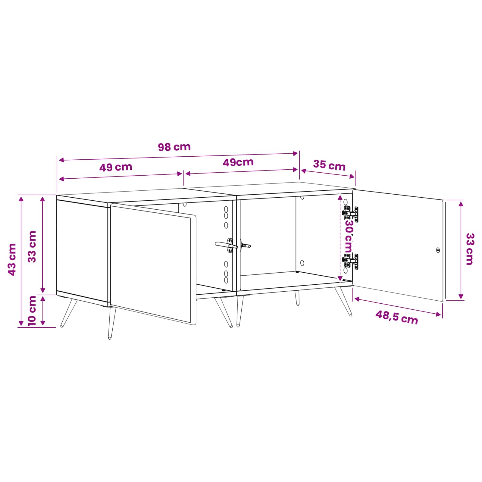 TV Cabinet size guide