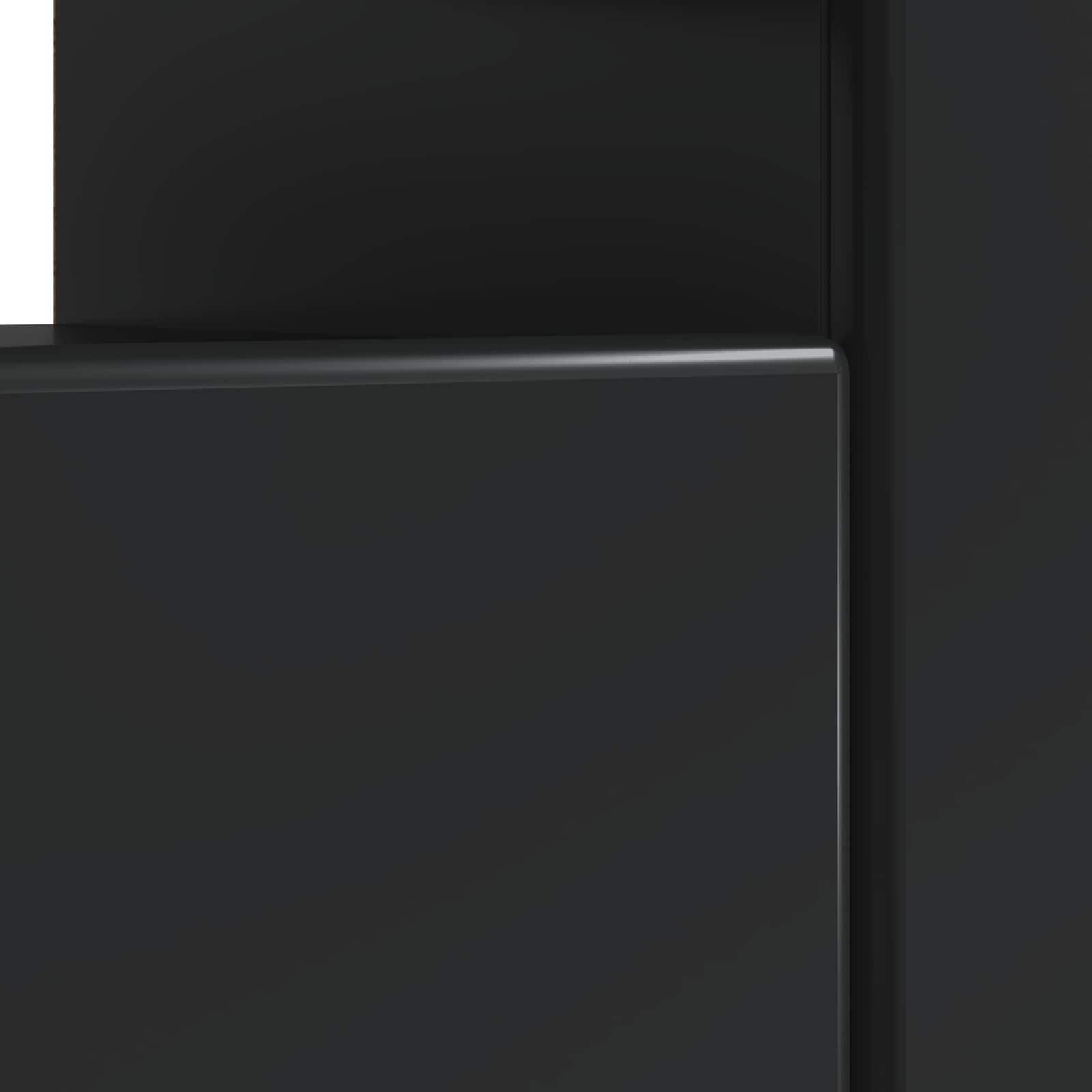 LED TV-kaappi Musta Tekninen puu - Image 7