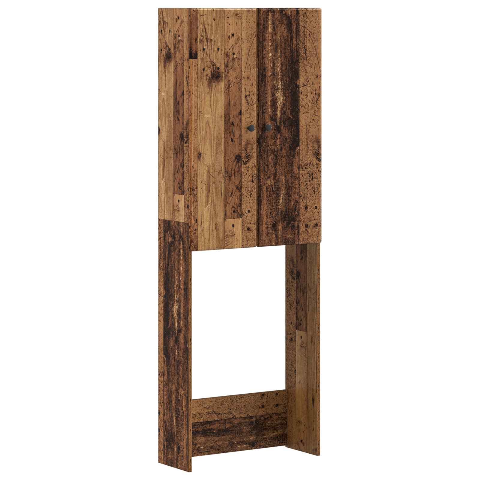vidaXL Toalett skåp BREDA Gammalt trä 66 x 25,5 x 190 cm