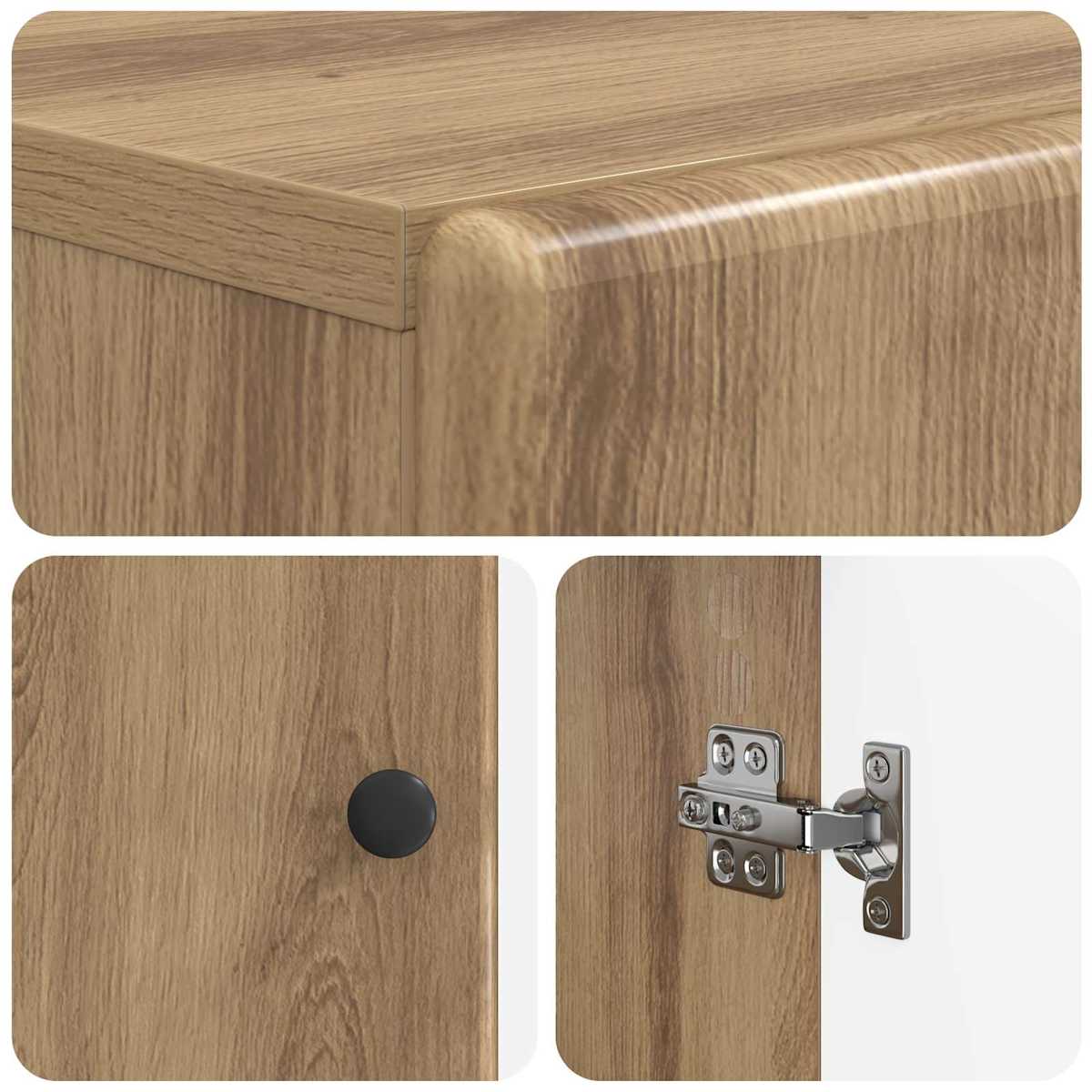 Toilet Skab BREDA 66 x 25,5 x 190 cm Konstrueret træ - Billede 8