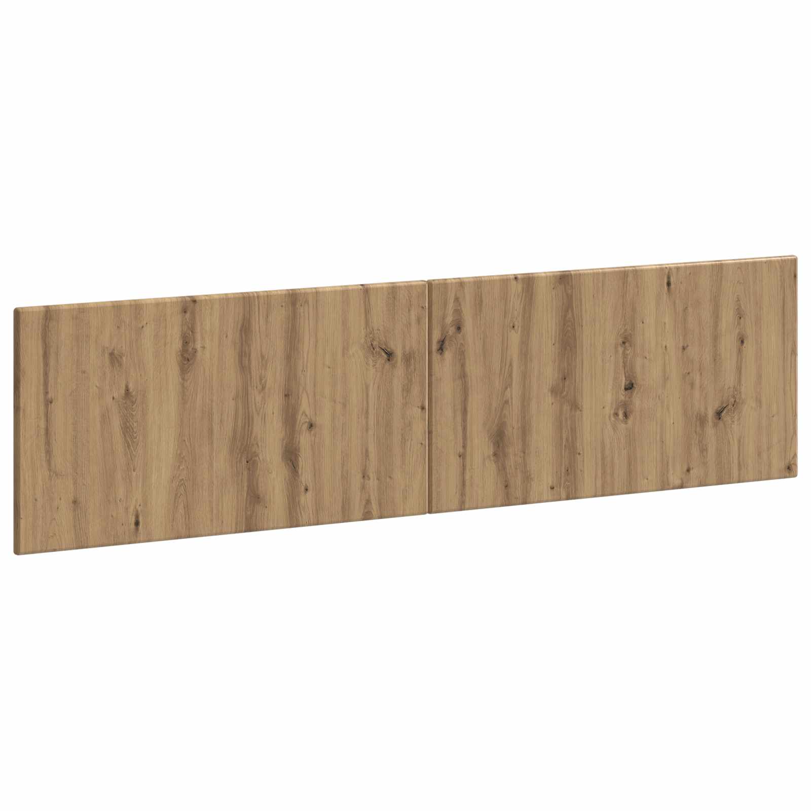 Wandgemonteerd Hoofdeinde BREDA Artisanaal eiken Bewerkt hout – afbeelding 1