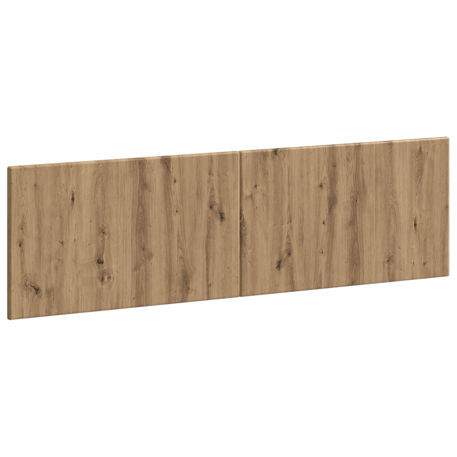 Wandgemonteerd Hoofdeinde BREDA Artisanaal eiken Bewerkt hout – afbeelding 1