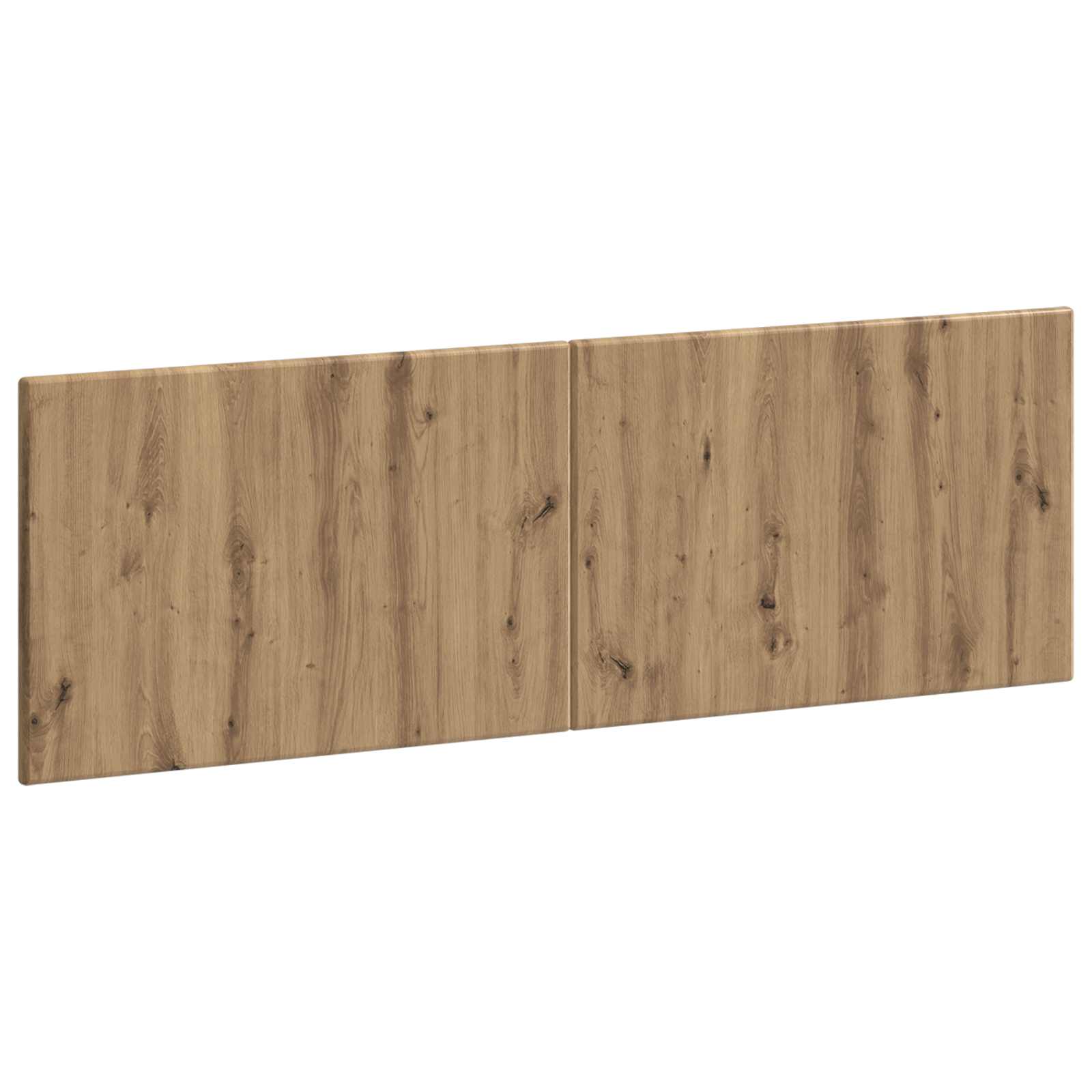 Wandgemonteerd Hoofdeinde BREDA Artisanaal eiken Bewerkt hout – afbeelding 1
