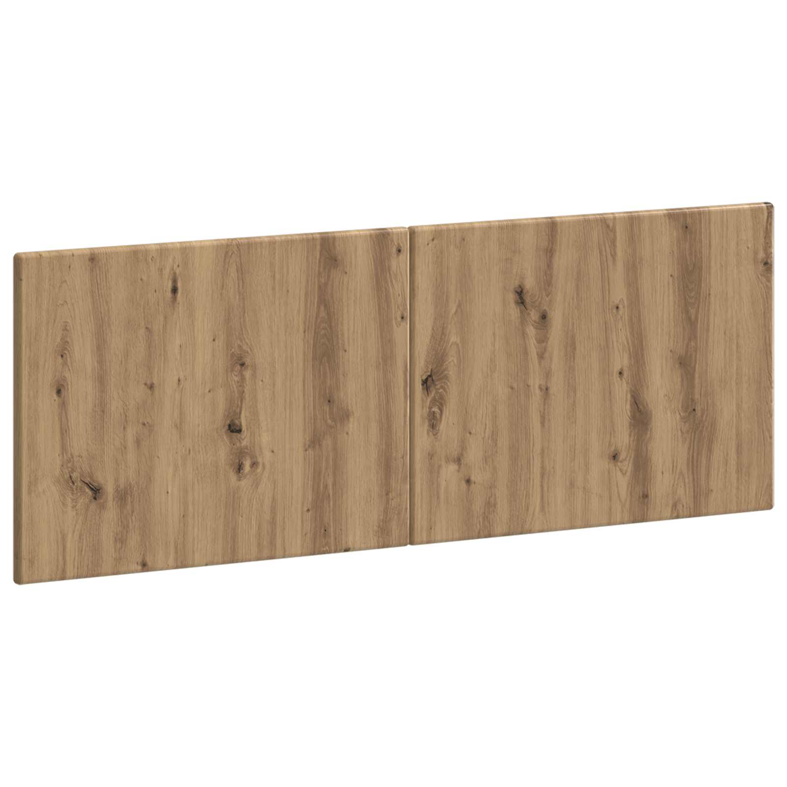 Wandgemonteerd Hoofdeinde BREDA Artisanaal eiken Bewerkt hout – afbeelding 1