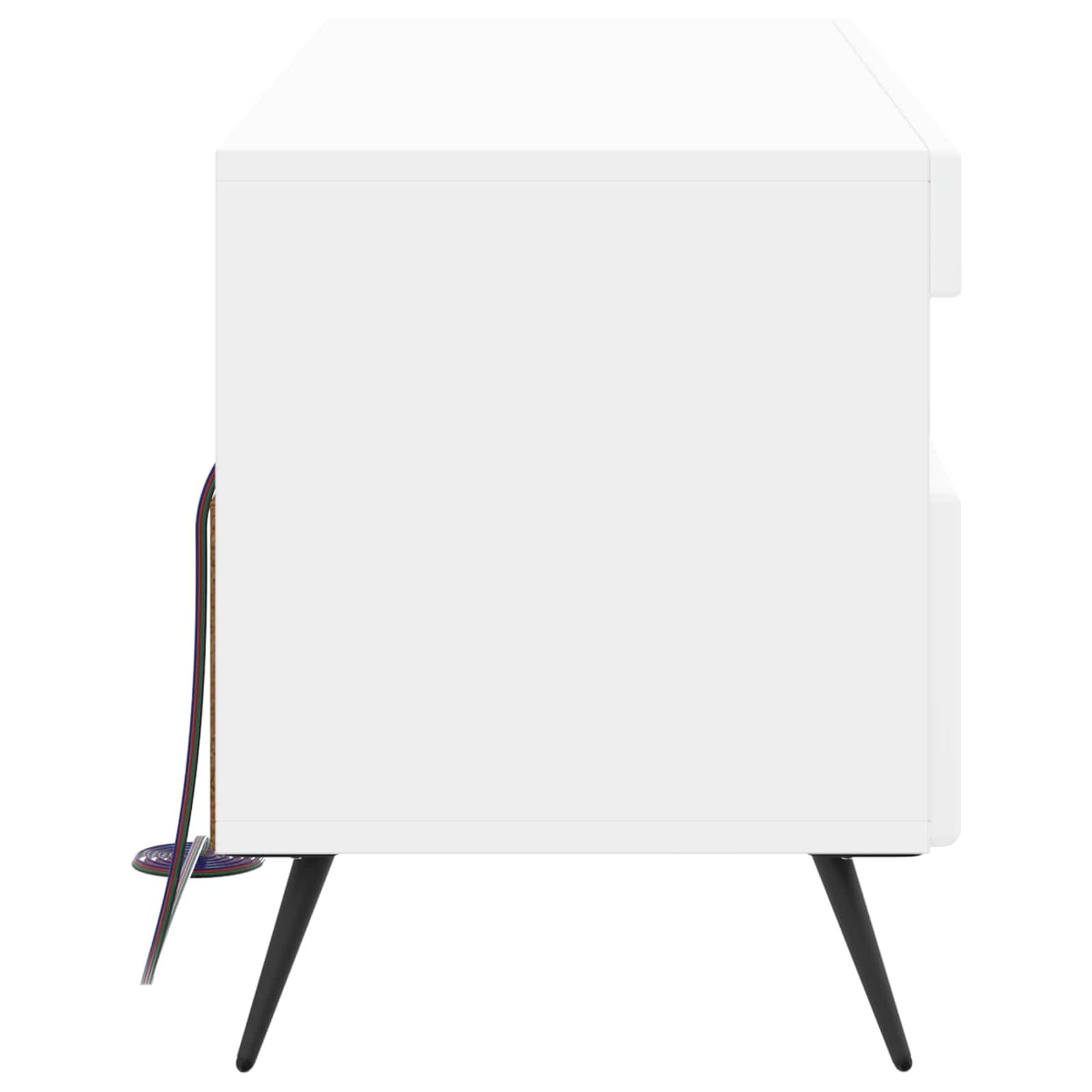LED TV-kaappi valkoinen Tekninen puu - Image 5
