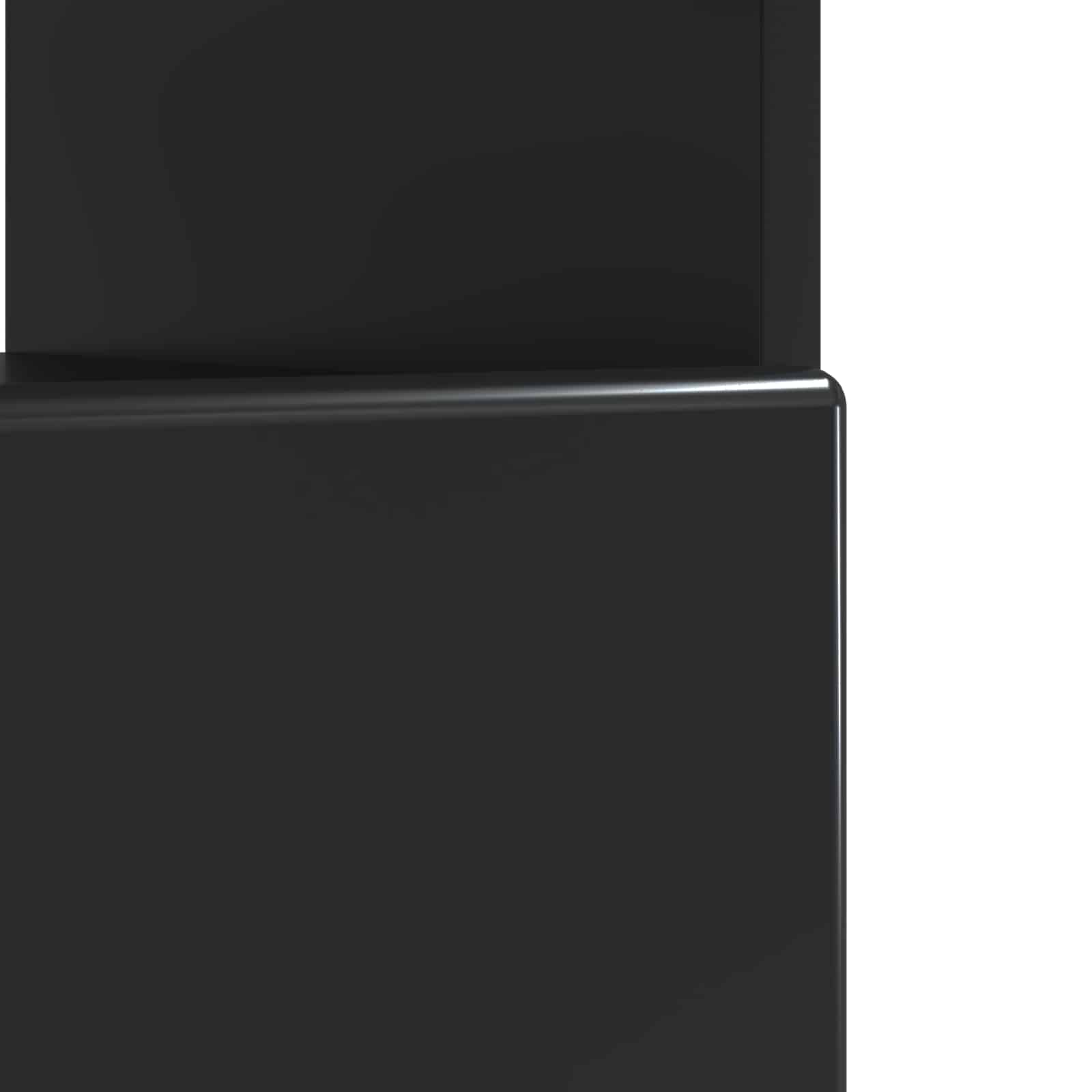 LED TV-kaappi Musta Tekninen puu - Image 7