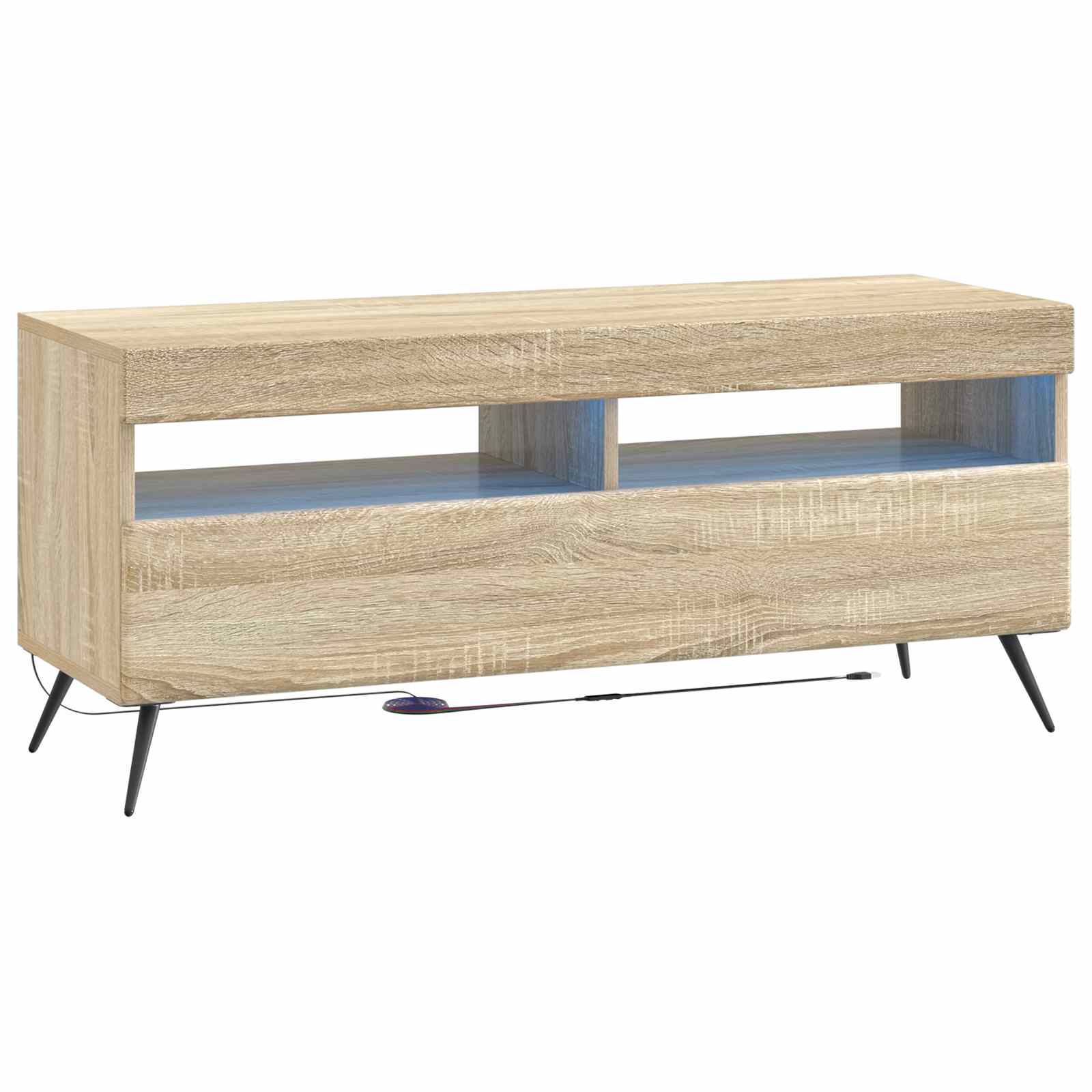 LED TV-kaappi Sonoma-tammi Tekninen puu