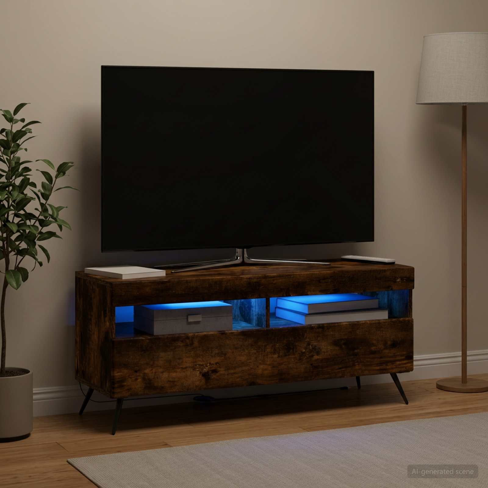 LED TV-kaappi Savutammi Tekninen puu