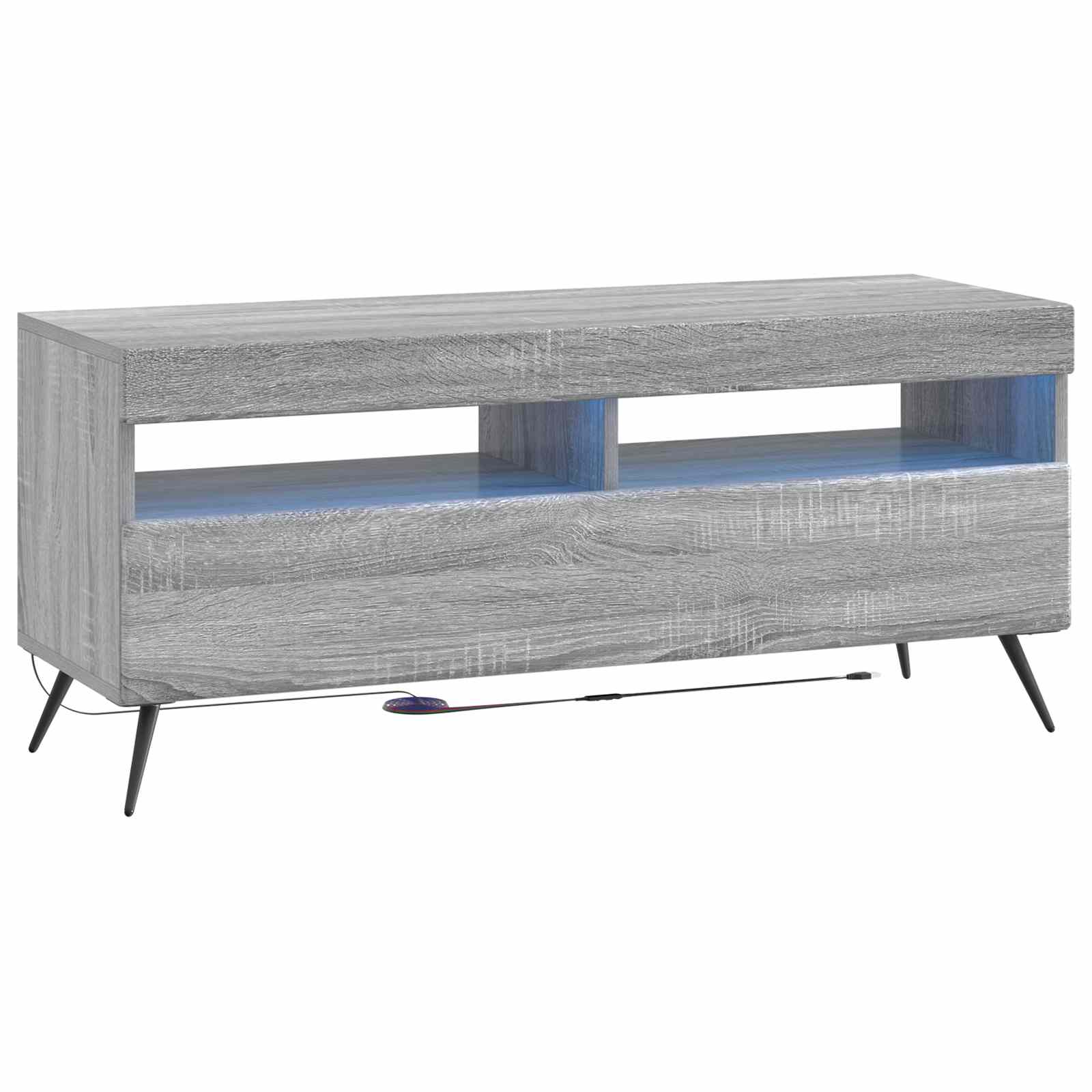 LED TV-kaappi Harmaa Sonoma Tekninen puu