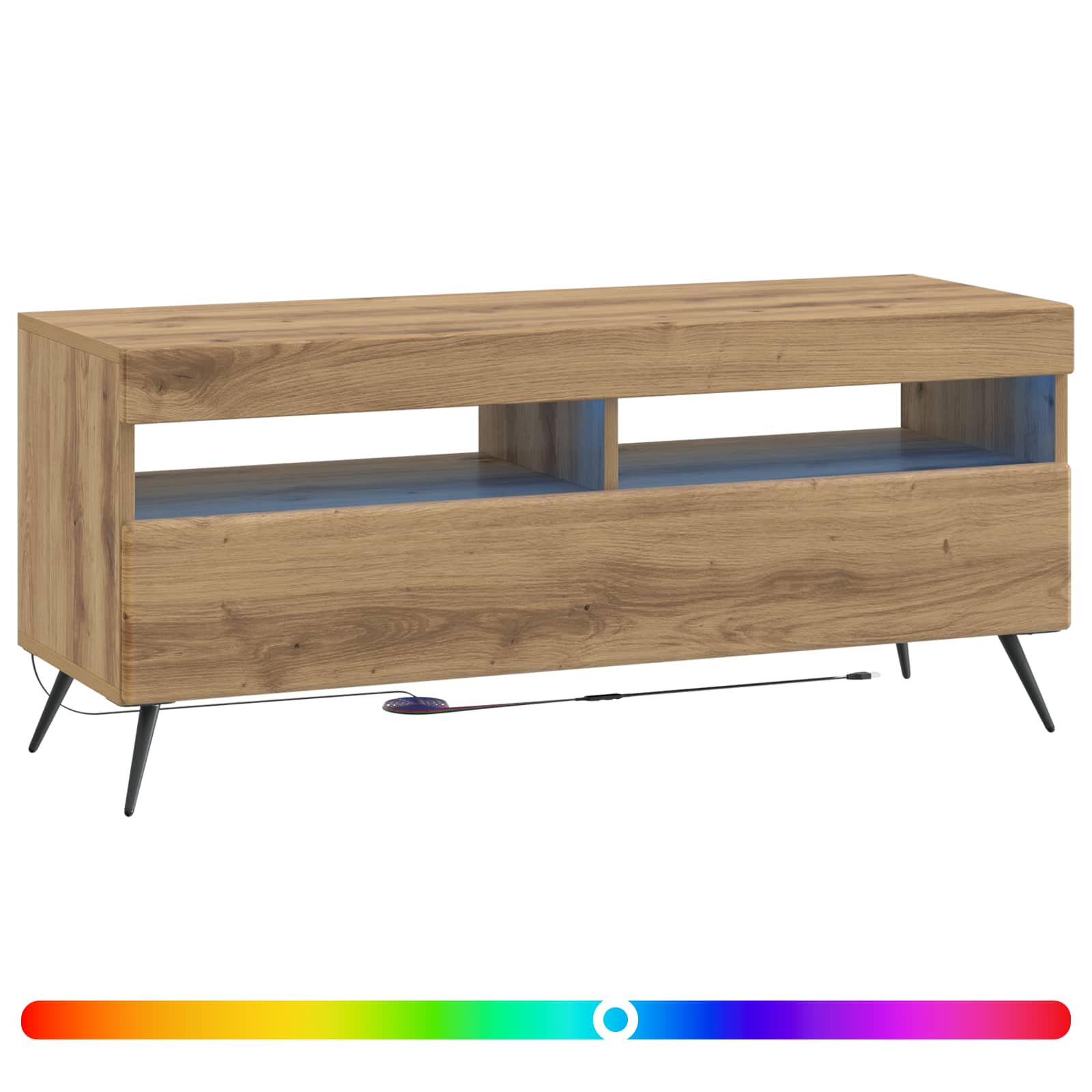 LED TV-kaappi Vanha puu Tekninen puu - Image 2