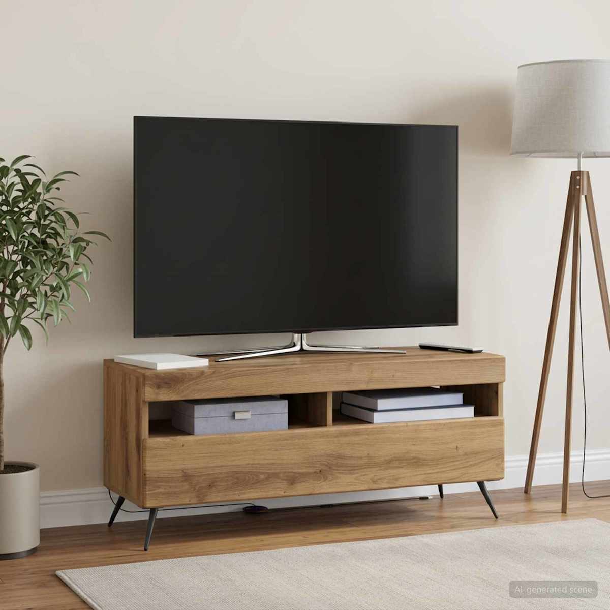 LED TV-skab Konstrueret træ - Billede 4