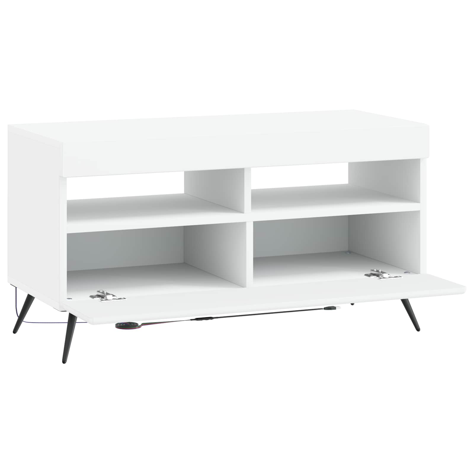 LED TV-kaappi valkoinen Tekninen puu - Image 3
