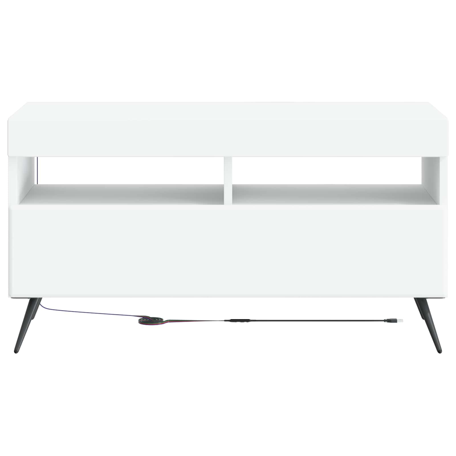 LED TV-kaappi valkoinen Tekninen puu - Image 4