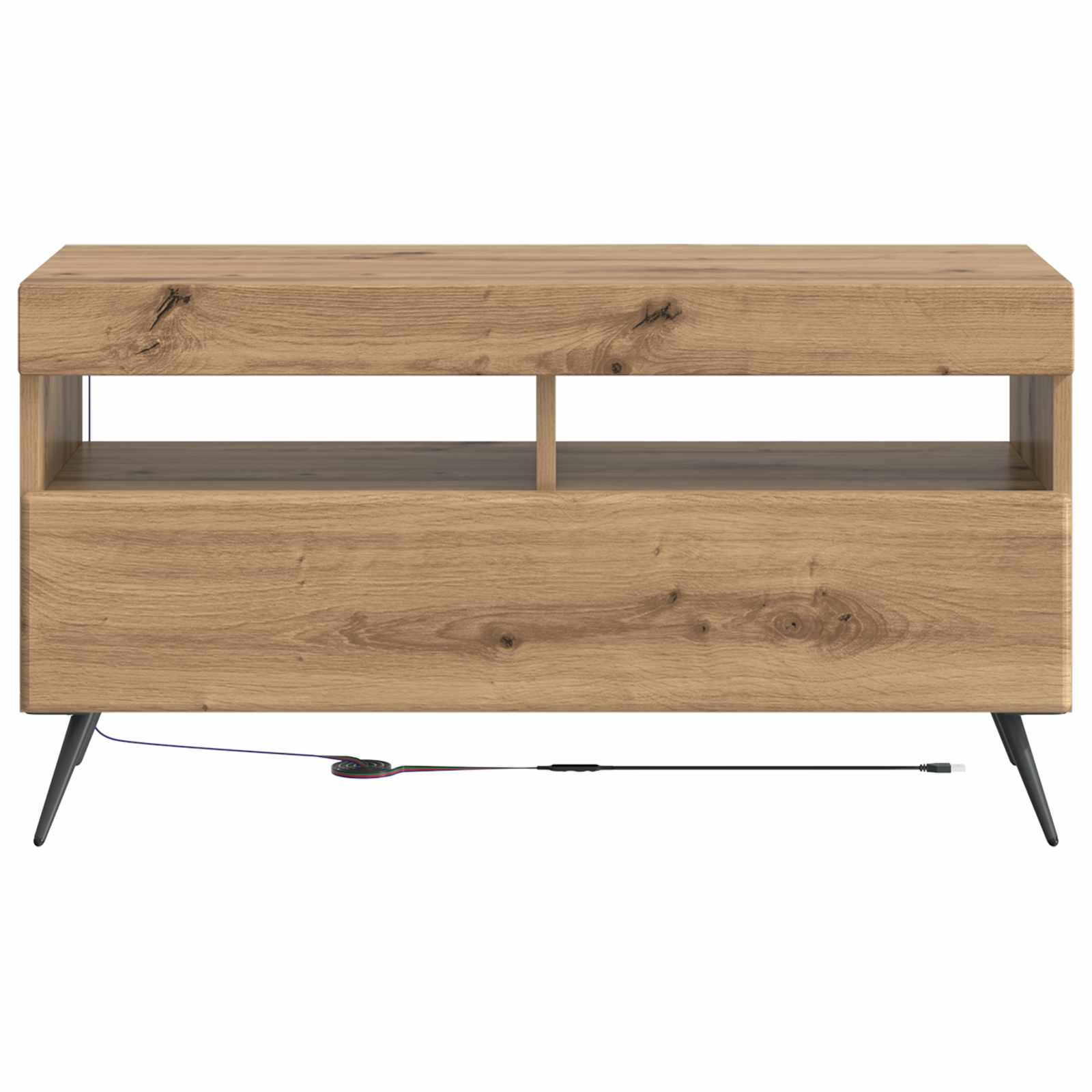 LED TV-kaappi Artisaanitammi Tekninen puu - Image 4