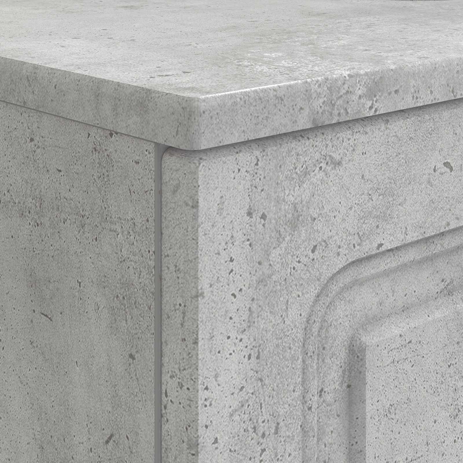 Kylpyhuoneen allaskaappi UTRECHT Betoninharmaa 82 x 41 x 56 cm - Image 6