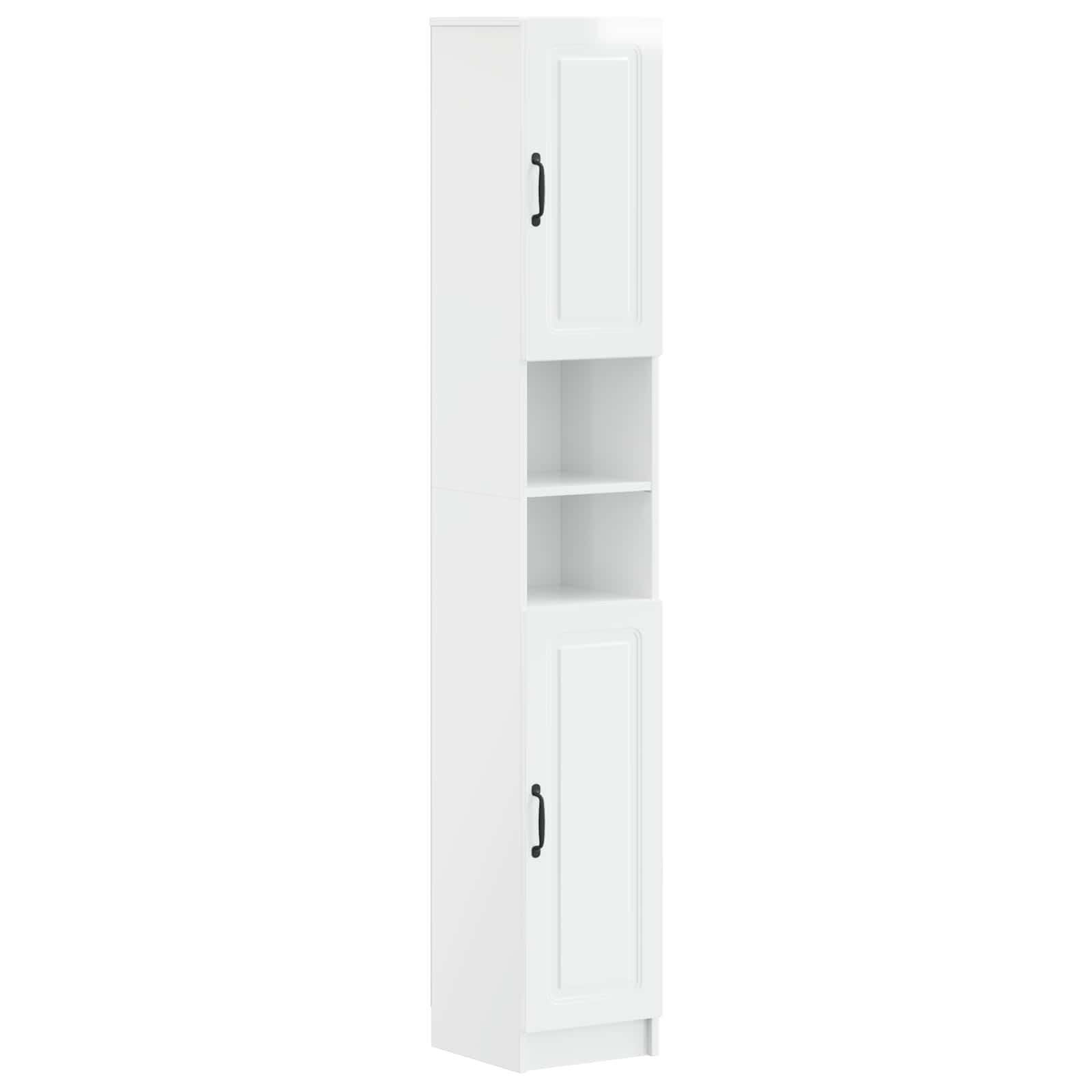 Badkamerkast met Open Plank UTRECHT Hoogglans Wit – afbeelding 1