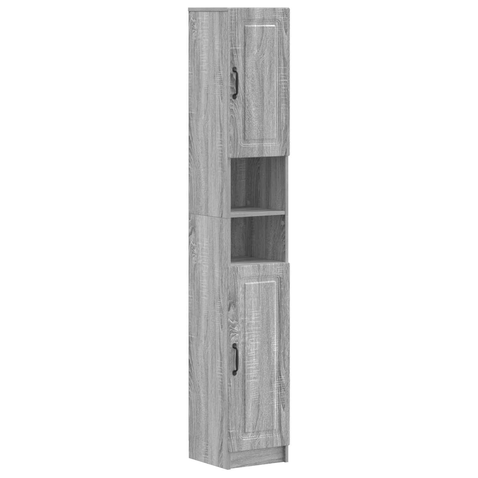 Badkamerkast met Open Plank UTRECHT Grijs Sonoma – afbeelding 1