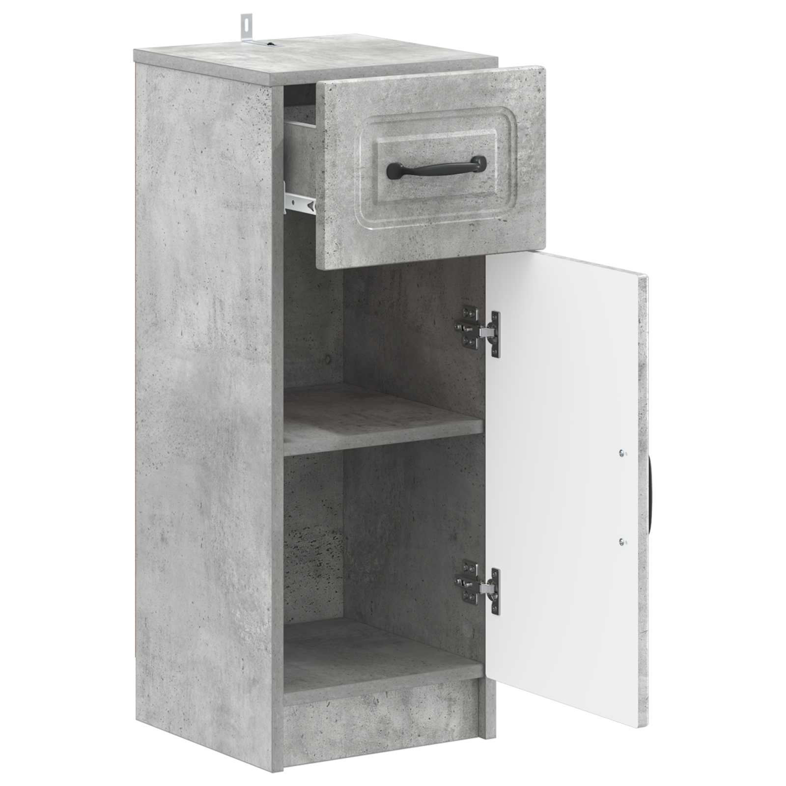 vidaXL Badkamer Opbergkast UTRECHT Betongrijs 30 x 31 x 77 cm