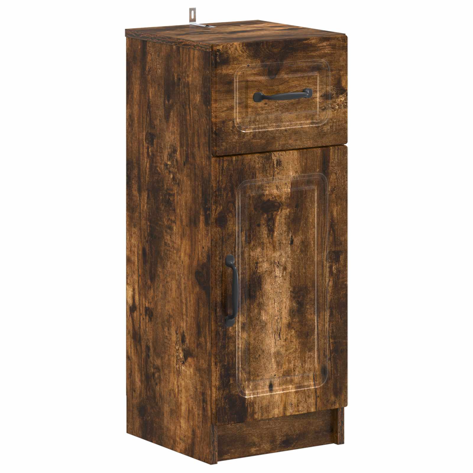 vidaXL Badkamer Opbergkast UTRECHT Gerookt eiken 30 x 31 x 77 cm