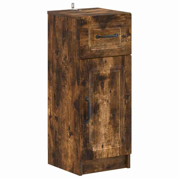 vidaXL Vannitoa hoiukapp UTRECHT Suitsutatud tamm 30 x 31 x 77 cm